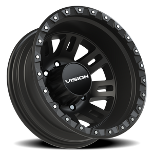 Vision Wheel 408 Satin Grey 17x6.5 -143 8x210mm 154.2mm - Wheelwiz
