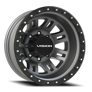 Vision Wheel 408 Satin Grey 17x6.5 -143 8x200mm 142.1mm - Wheelwiz