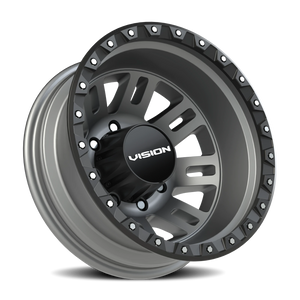 Vision Wheel 408 Satin Grey 17x6.5 -143 8x200mm 142.1mm - Wheelwiz