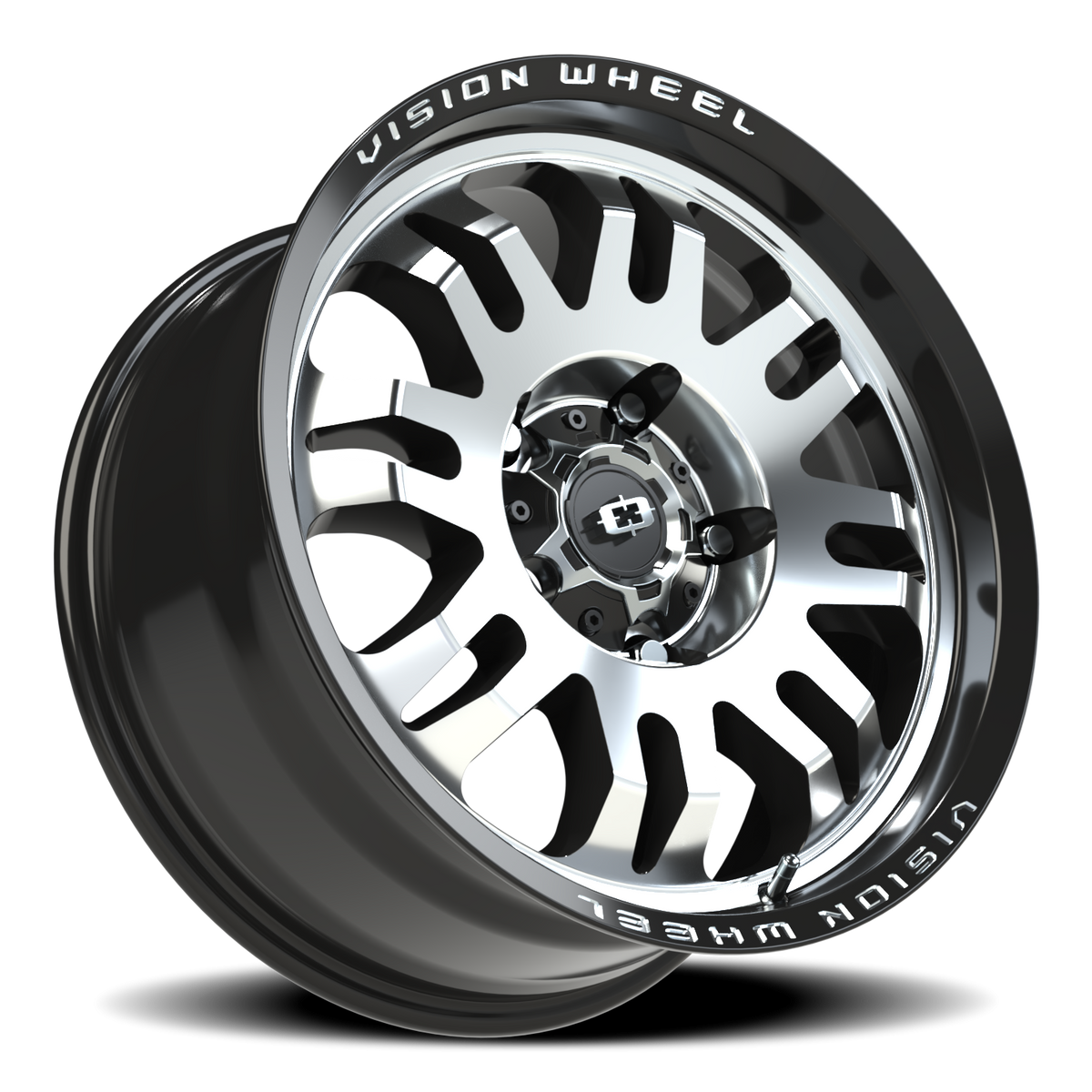 Vision Wheel 409 Gloss Black Machined Face 18x8.5 +10 5x150mm 110mm - Wheelwiz