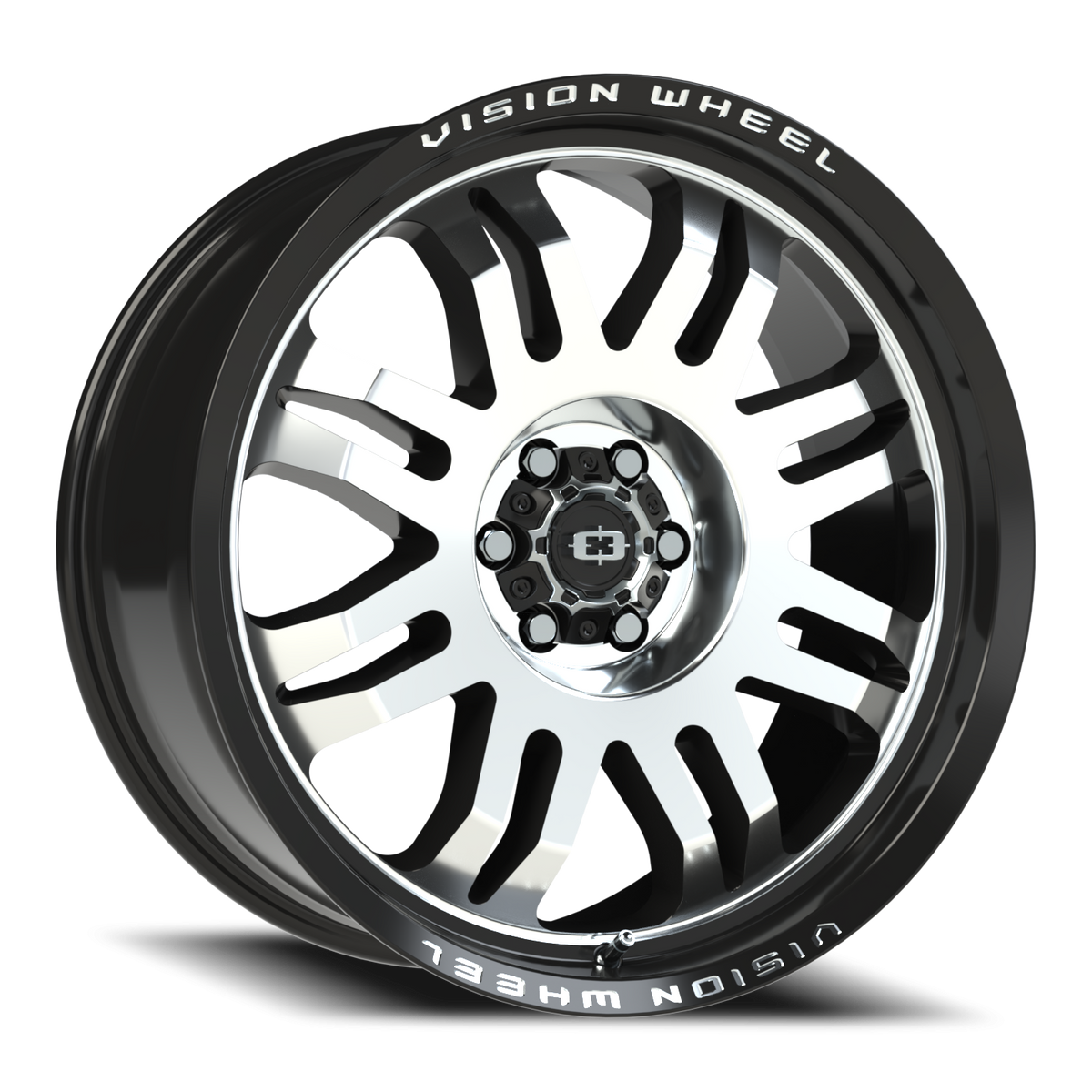 Vision Wheel 409 Gloss Black Machined Face 20x9 +12 6x120mm 67.1mm - Wheelwiz