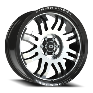 Vision Wheel 409 Gloss Black Machined Face 20x9 +12 6x120mm 67.1mm - Wheelwiz