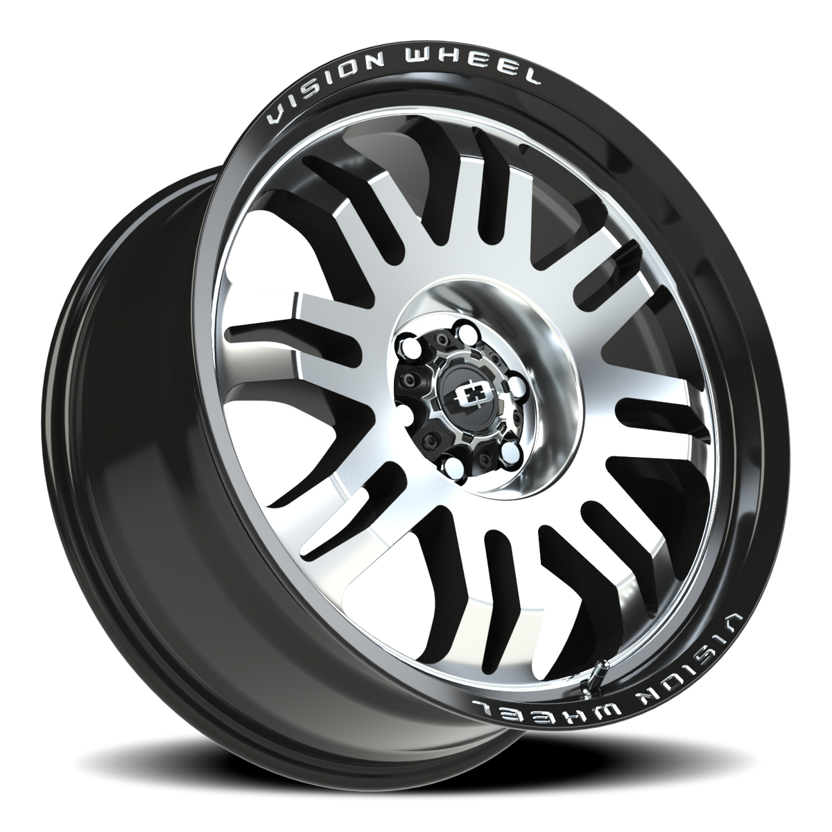 Vision Wheel 409 Gloss Black Machined Face 20x9 +12 6x120mm 67.1mm - Wheelwiz