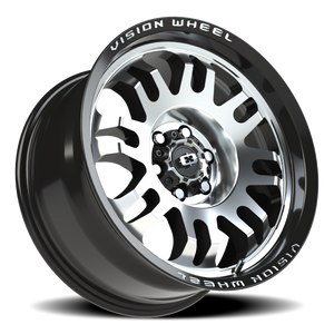 Vision Wheel 409 Gloss Black Machined Face 17x8.5 0 6x114.3mm 71.5mm - Wheelwiz