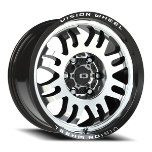Vision Wheel 409 Gloss Black Machined Face 17x9 +12 6x135mm 87.1mm - Wheelwiz