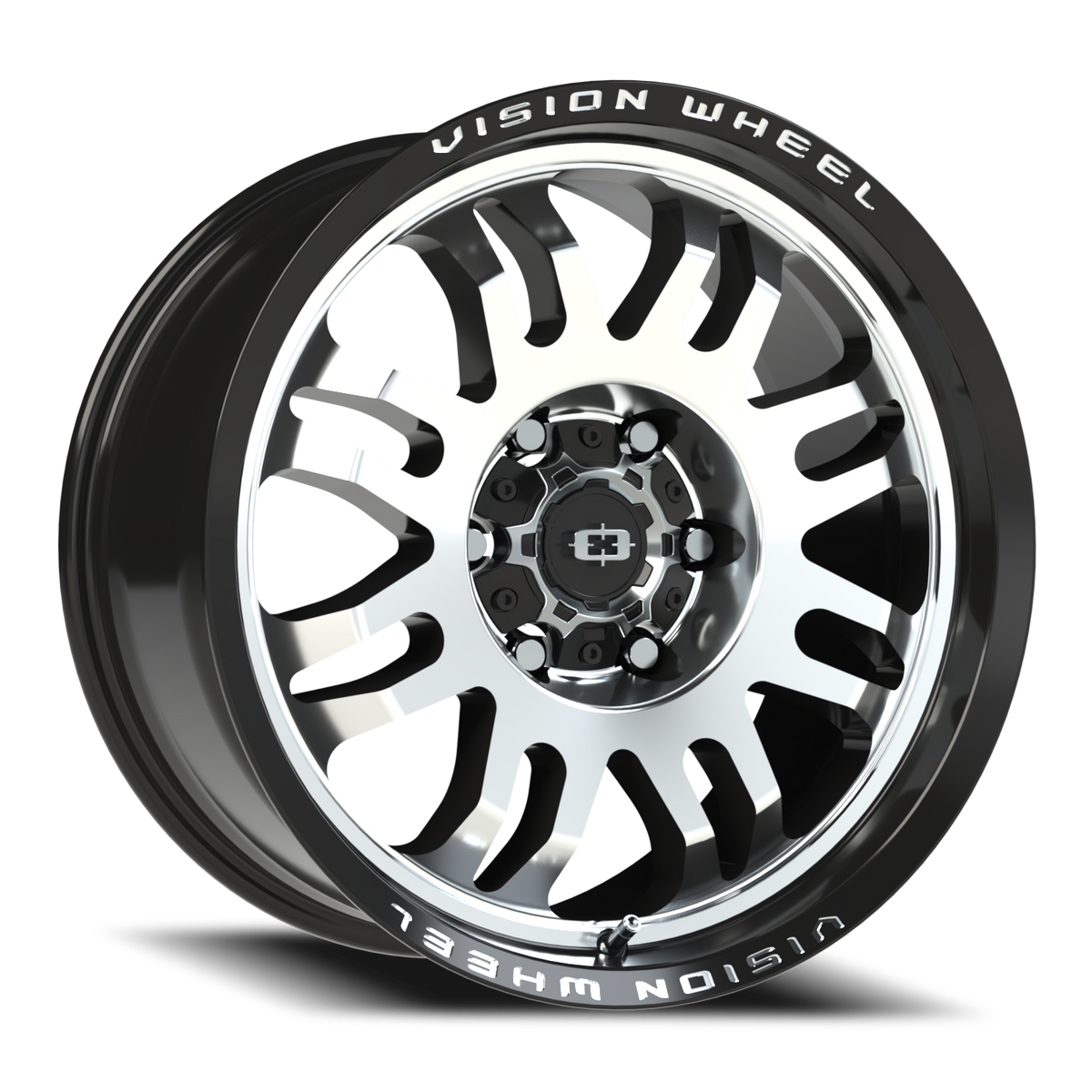 Vision Wheel 409 Gloss Black Machined Face 18x9 +12 6x135mm 87.1mm - Wheelwiz