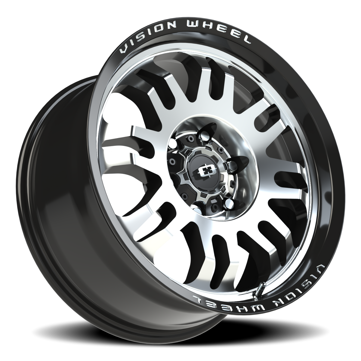 Vision Wheel 409 Gloss Black Machined Face 18x9 +12 6x135mm 87.1mm - Wheelwiz