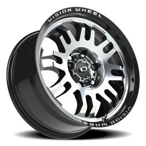 Vision Wheel 409 Gloss Black Machined Face 18x9 +12 6x135mm 87.1mm - Wheelwiz