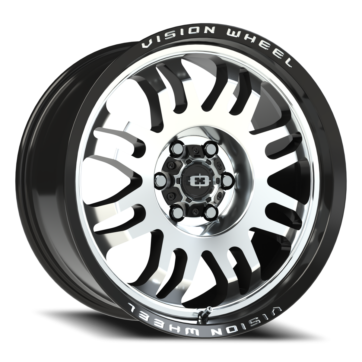 Vision Wheel 409 Gloss Black Machined Face 18x9 +12 6x120mm 67.1mm - Wheelwiz