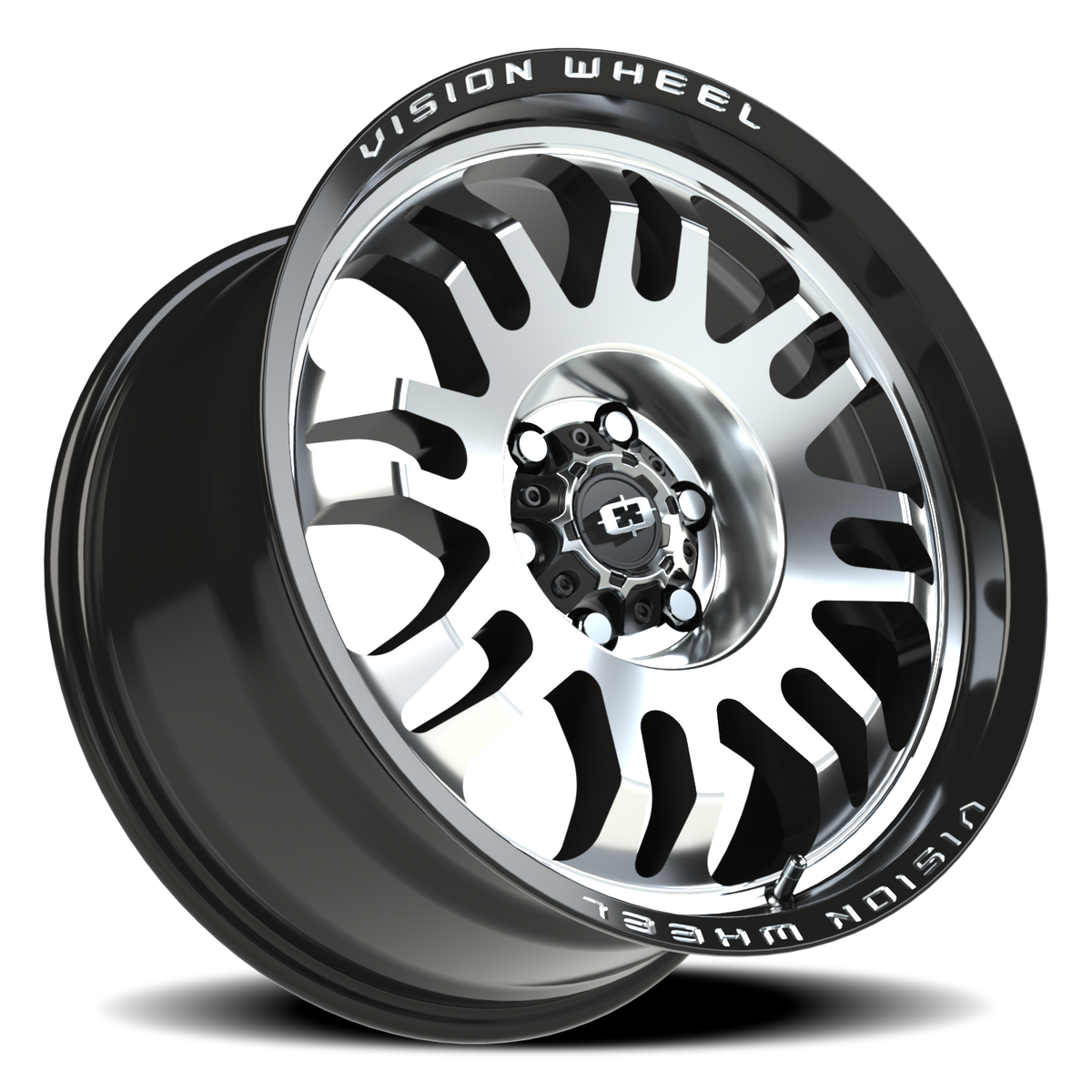 Vision Wheel 409 Gloss Black Machined Face 18x9 +12 6x120mm 67.1mm - Wheelwiz