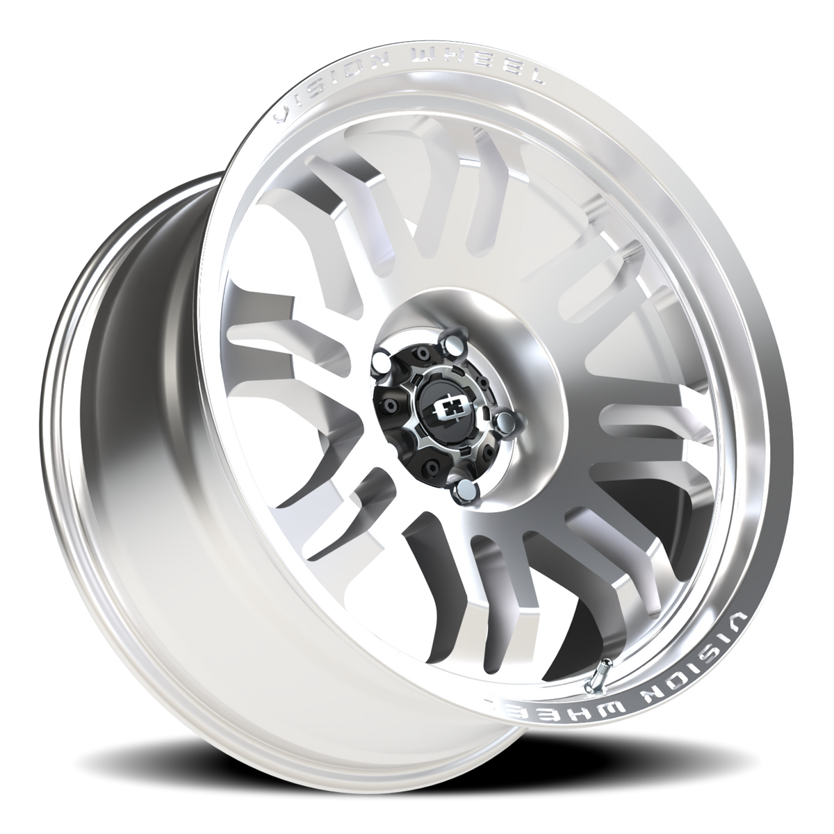 Vision Wheel 409 Milled Machine Face 20x9.5 -18 5x127mm 78.1mm - Wheelwiz