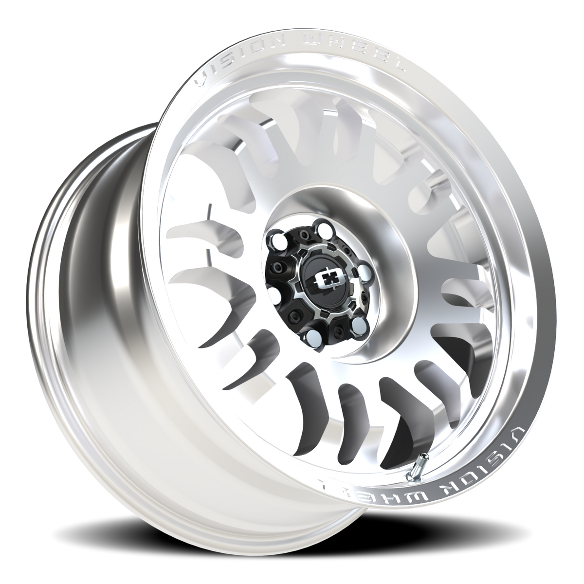 Vision Wheel 409 Milled Machine Face 17x8.5 0 6x114.3mm 71.5mm - Wheelwiz