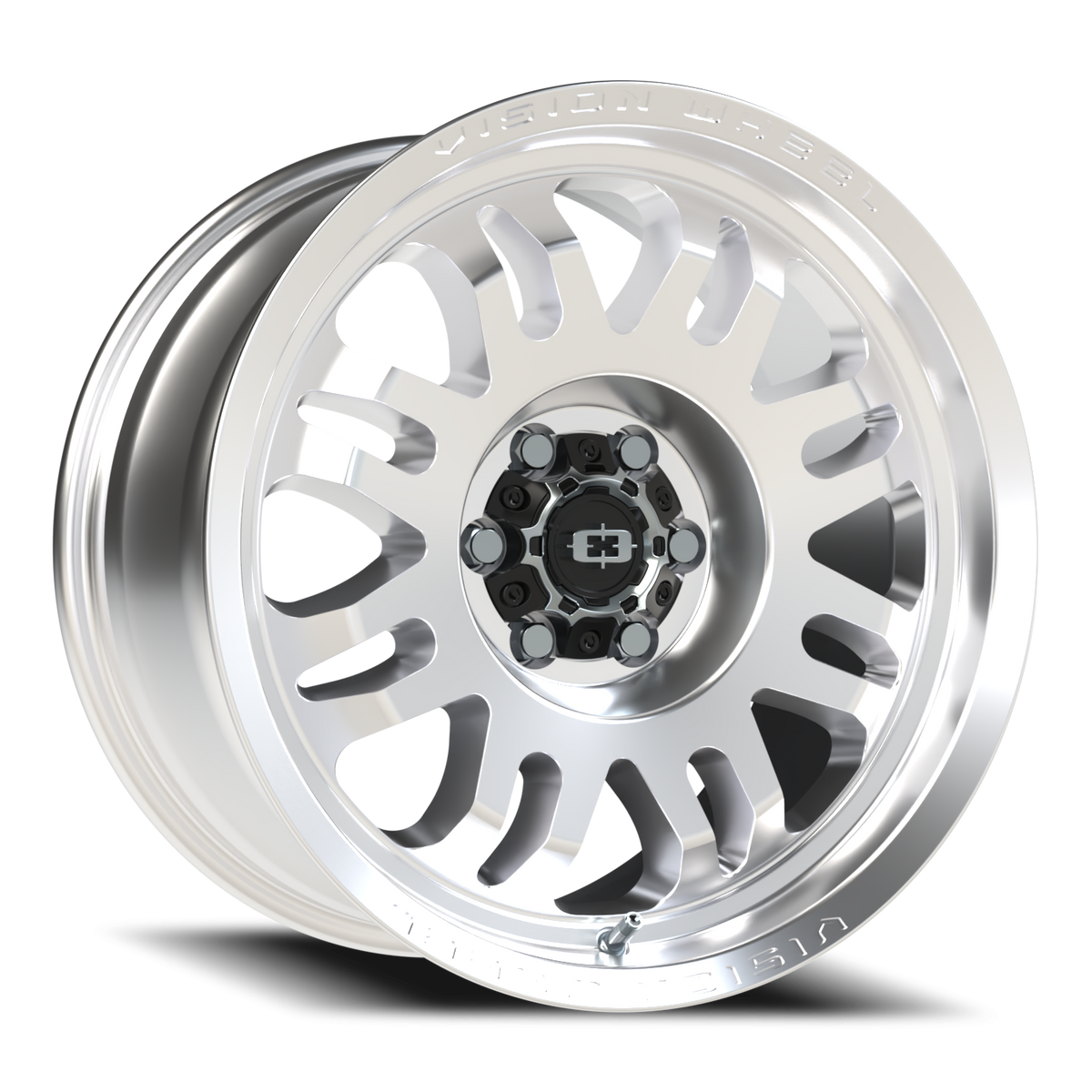 Vision Wheel 409 Milled Machine Face 17x9 +12 6x114.3mm 71.5mm - Wheelwiz