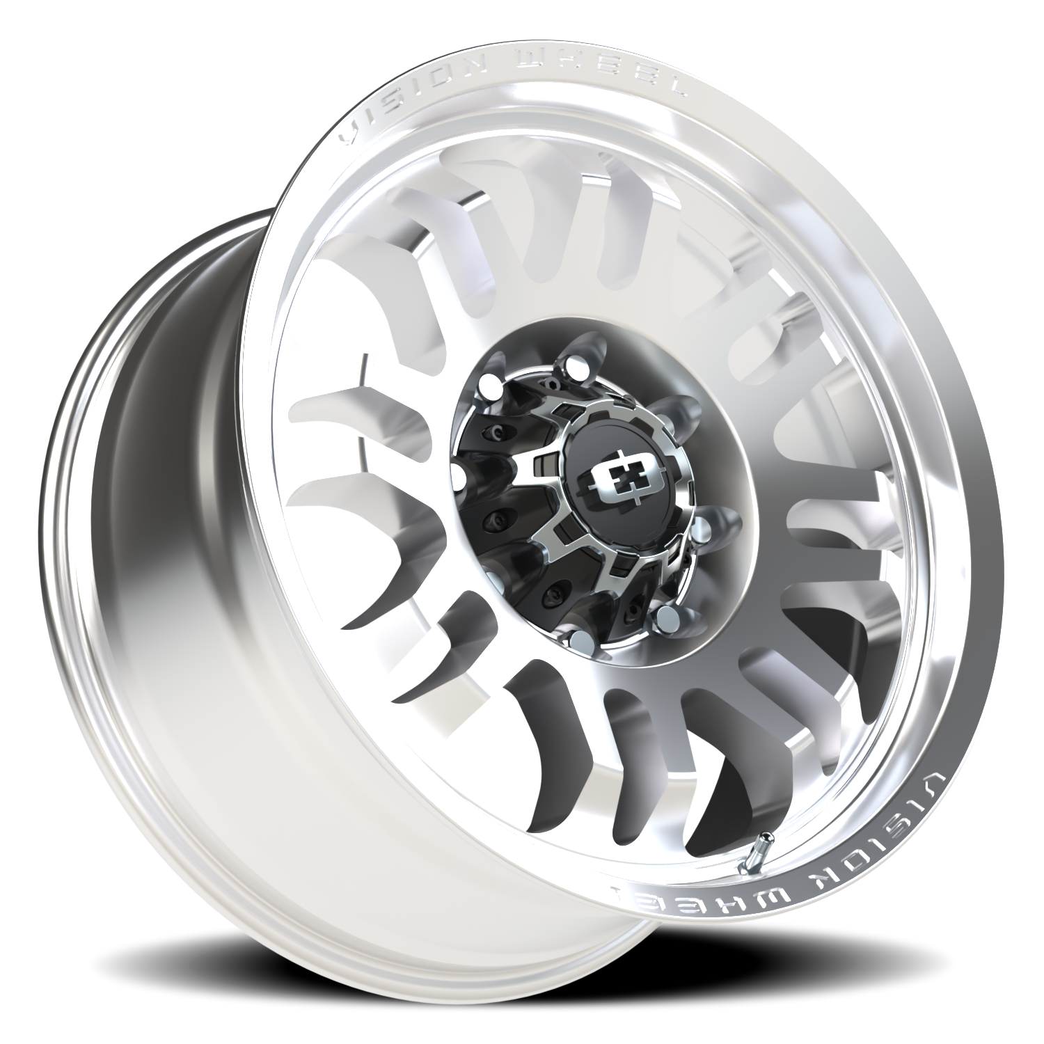 Vision Wheel 409 Milled Machine Face 20x9.5 +12 8x165.1mm 125.1mm - Wheelwiz