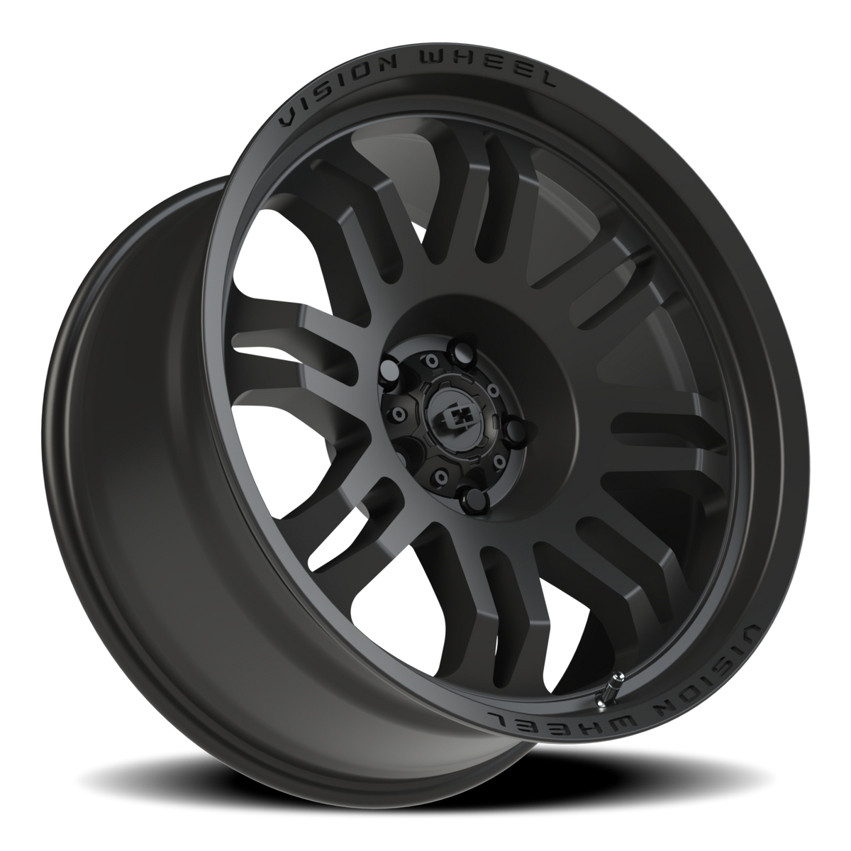 Vision Wheel 409 Satin Black 20x9.5 -18 5x127mm 78.1mm - Wheelwiz