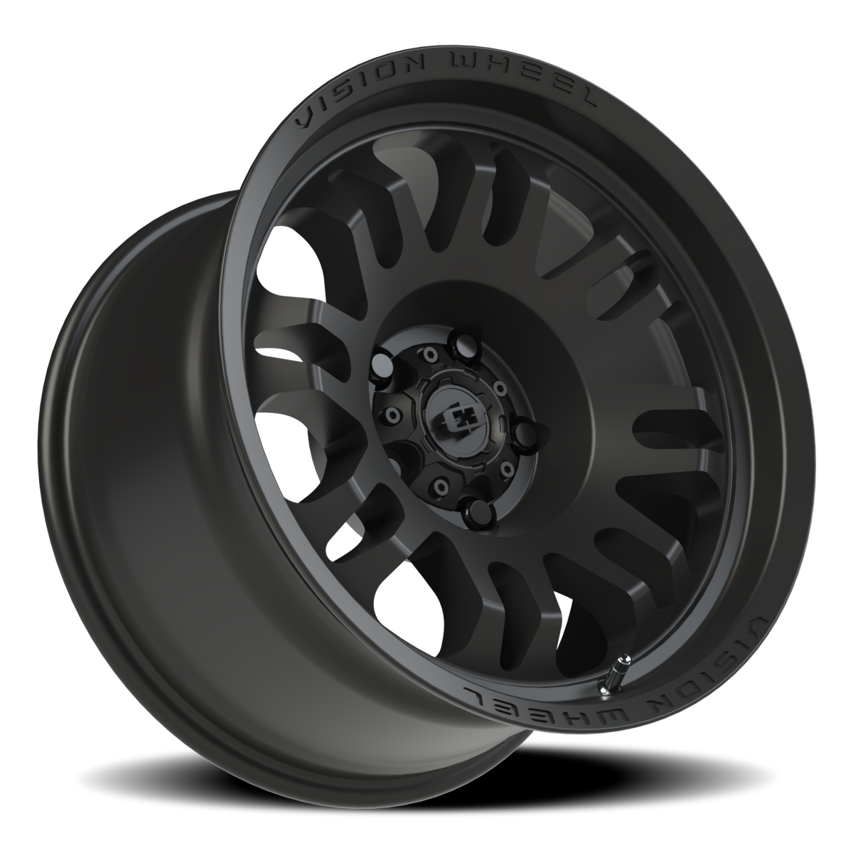 Vision Wheel 409 Satin Black 17x9.5 -18 5x127mm 78.1mm - Wheelwiz