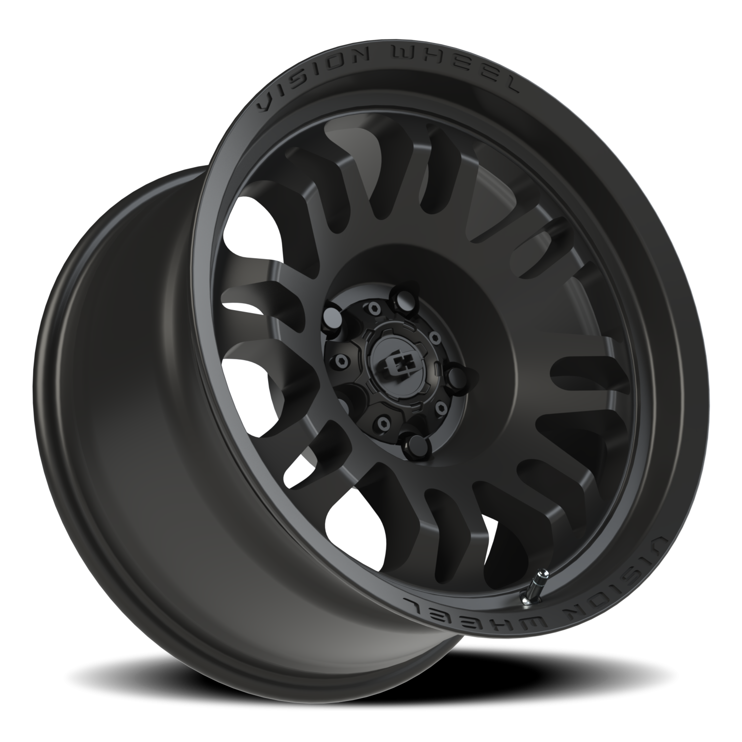 Vision Wheel 409 Satin Black 17x9.5 -18 5x127mm 78.1mm - Wheelwiz