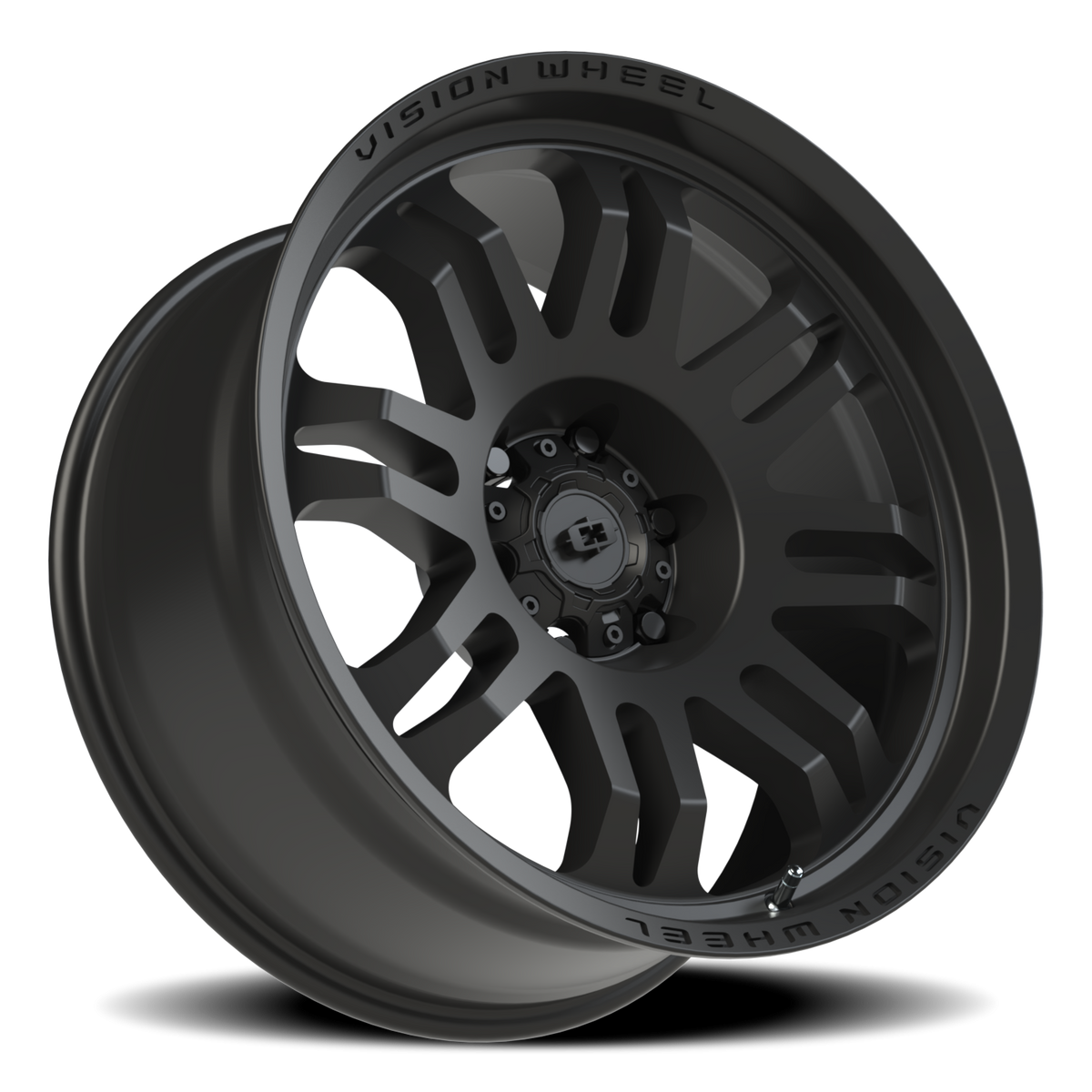 Vision Wheel 409 Satin Black 20x9.5 -18 6x139.7mm 110mm - Wheelwiz