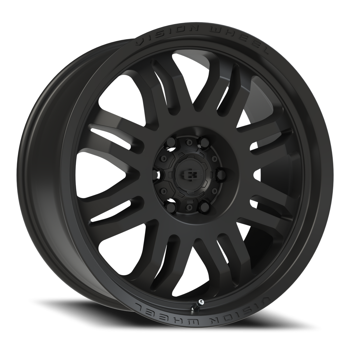 Vision Wheel 409 Satin Black 20x9 +12 6x139.7mm 110mm - Wheelwiz