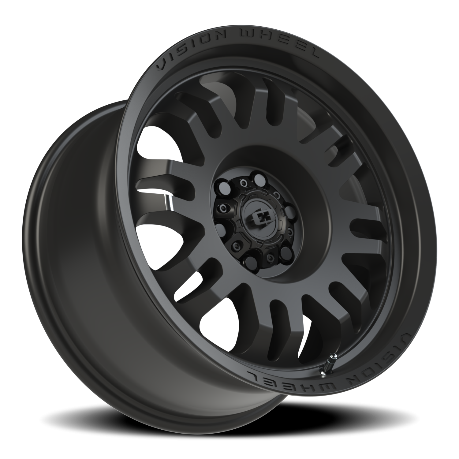 Vision Wheel 409 Satin Black 17x9 +12 6x120mm 67.1mm - Wheelwiz