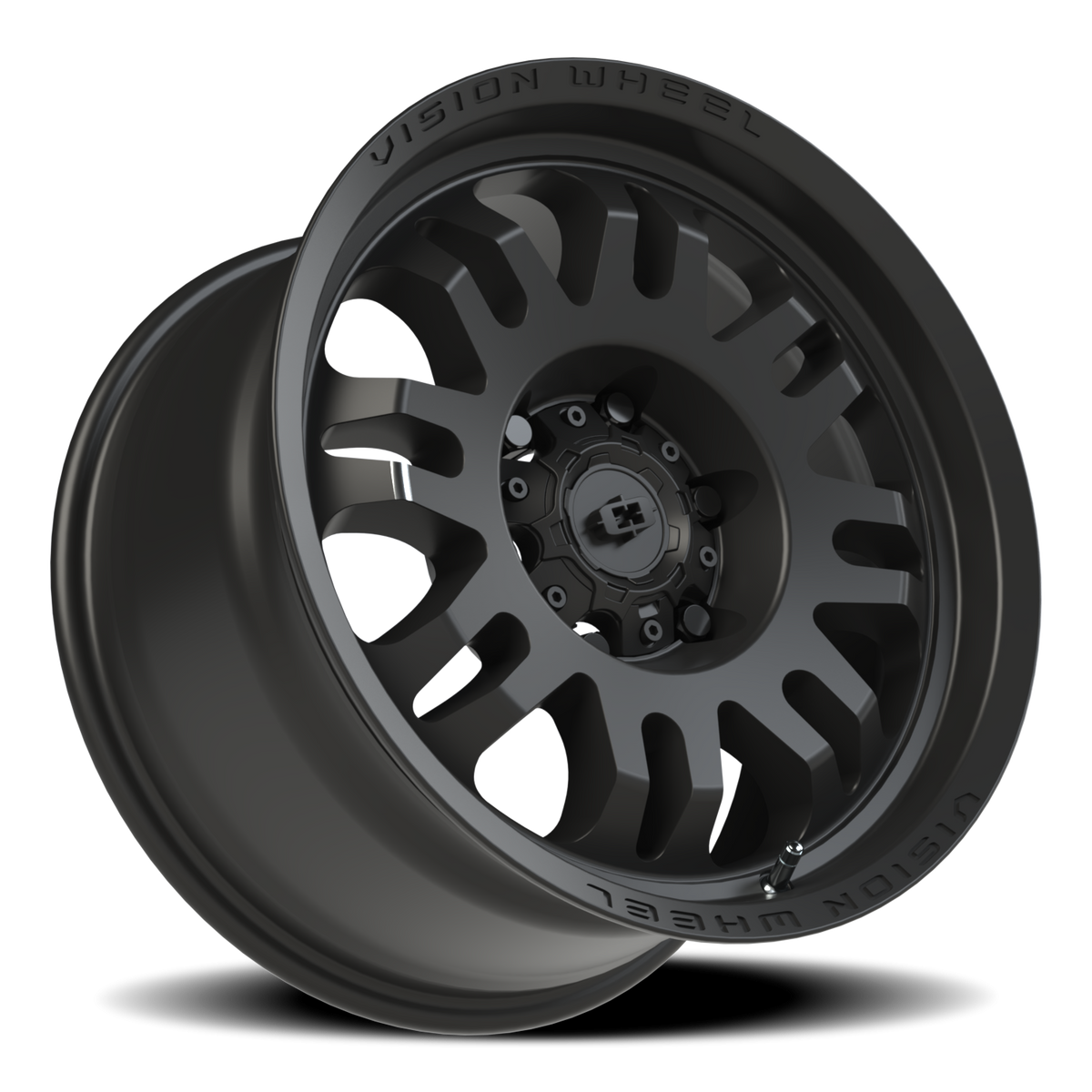 Vision Wheel 409 Satin Black 17x9 +12 6x139.7mm 110mm - Wheelwiz