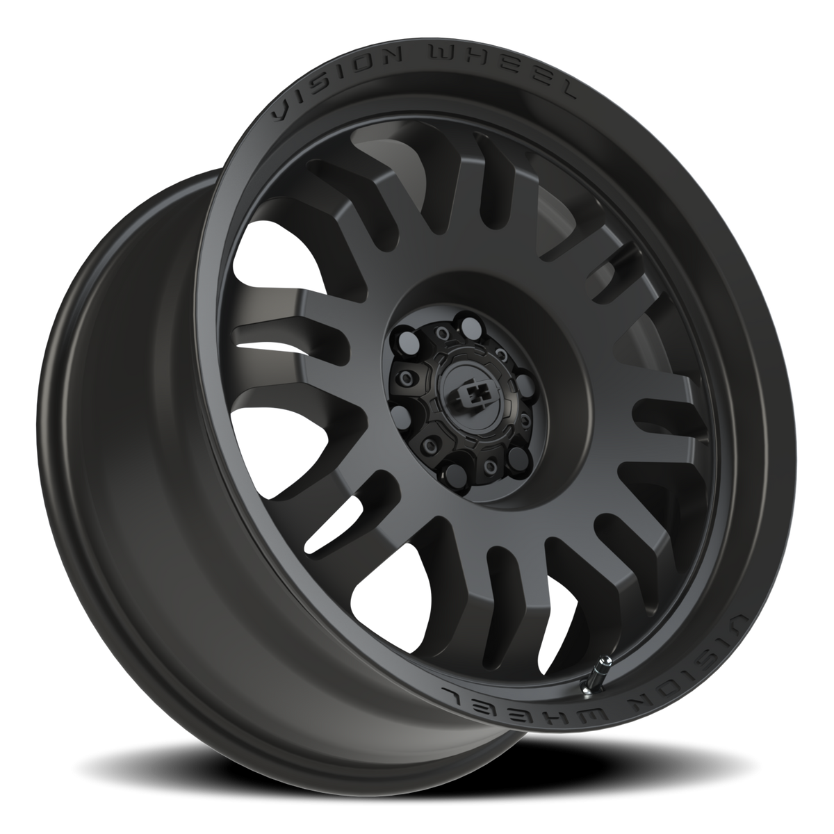 Vision Wheel 409 Satin Black 18x8.5 0 6x114.3mm 71.5mm - Wheelwiz