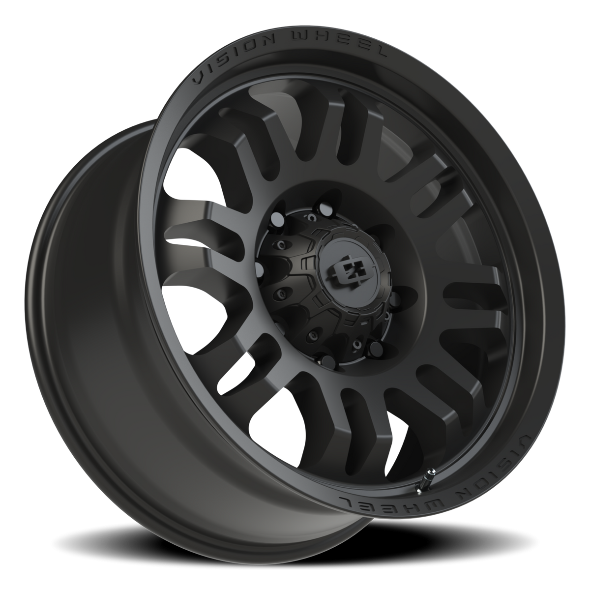 Vision Wheel 409 Satin Black 20x9.5 +12 8x165.1mm 125.1mm - Wheelwiz