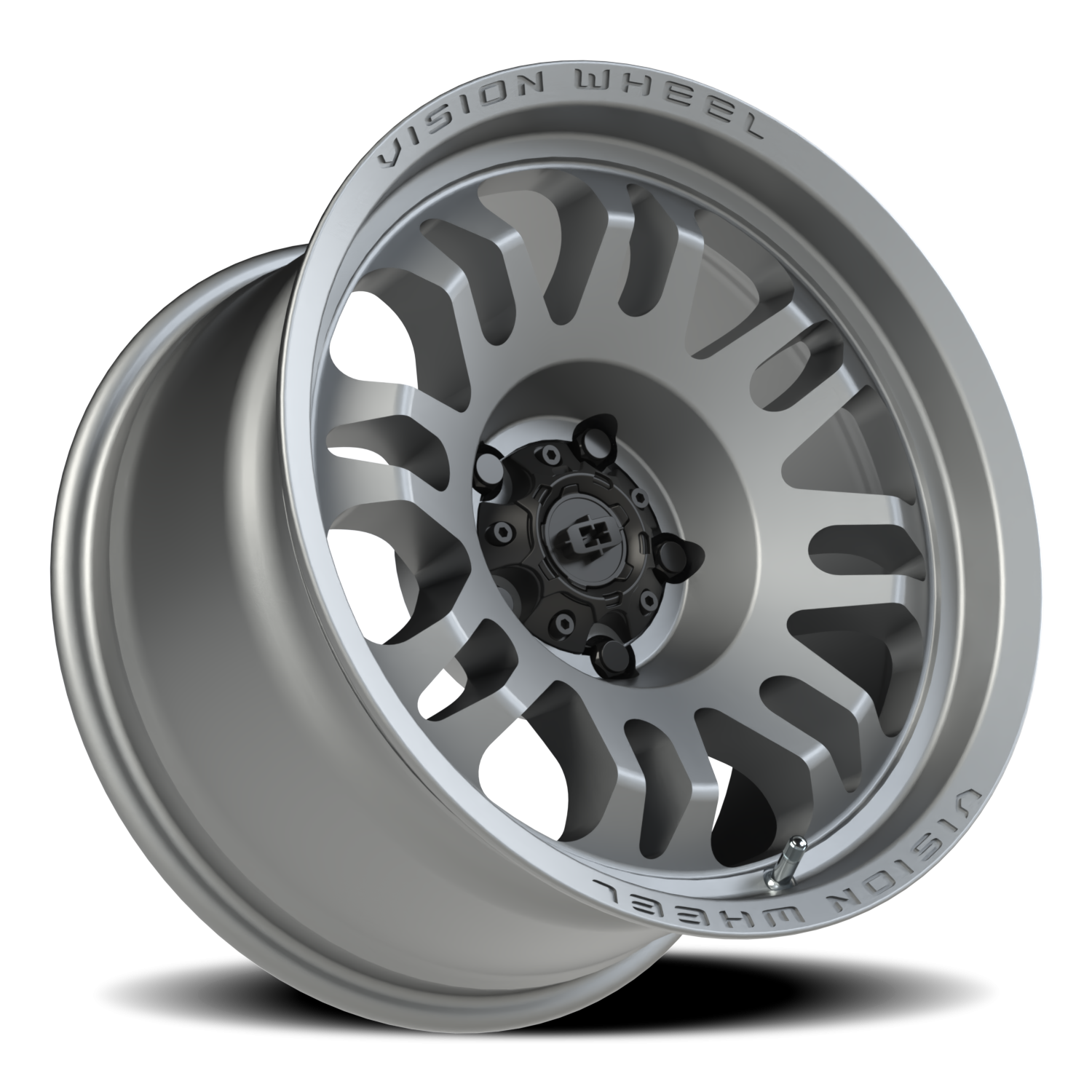Vision Wheel 409 Satin Grey 17x9.5 -18 5x127mm 78.1mm - Wheelwiz