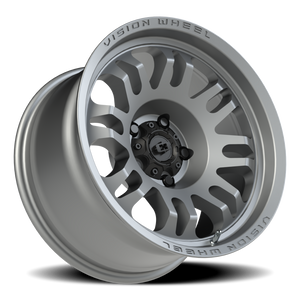 Vision Wheel 409 Satin Grey 17x9.5 -18 5x127mm 78.1mm - Wheelwiz