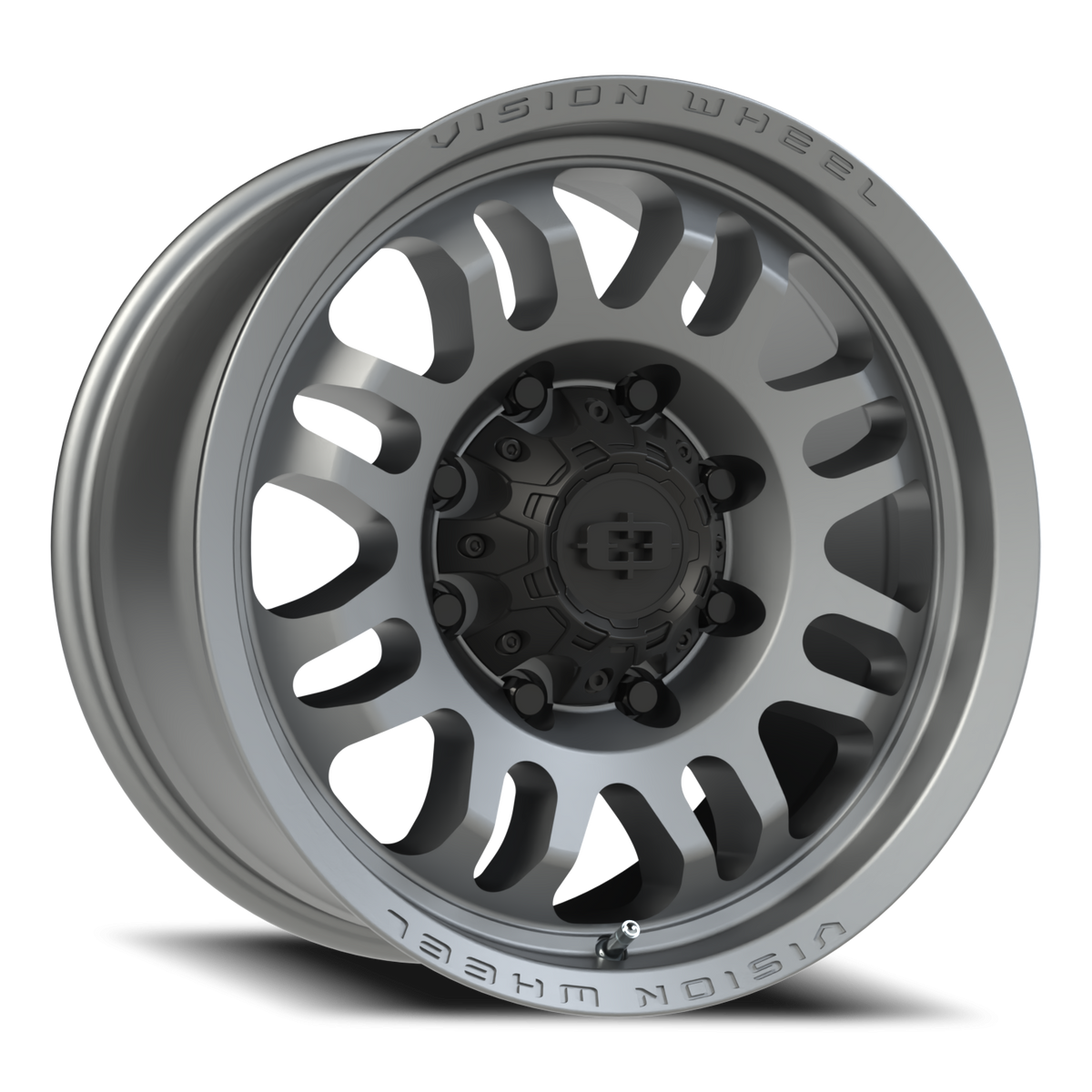 Vision Wheel 409 Satin Grey 18x9 +12 8x165.1mm 125.1mm - Wheelwiz