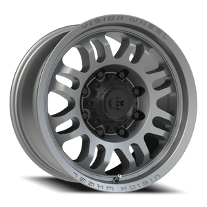 Vision Wheel 409 Satin Grey 18x9 +12 8x165.1mm 125.1mm - Wheelwiz