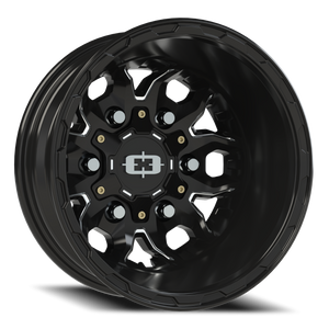 Vision Wheel 410 Gloss Black Milled Spoke 16x6 -130 6x180mm 138.8mm - Wheelwiz