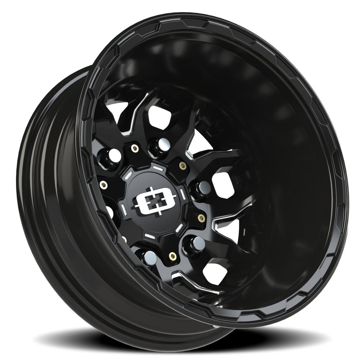 Vision Wheel 410 Gloss Black Milled Spoke 16x6 -130 6x180mm 138.8mm - Wheelwiz