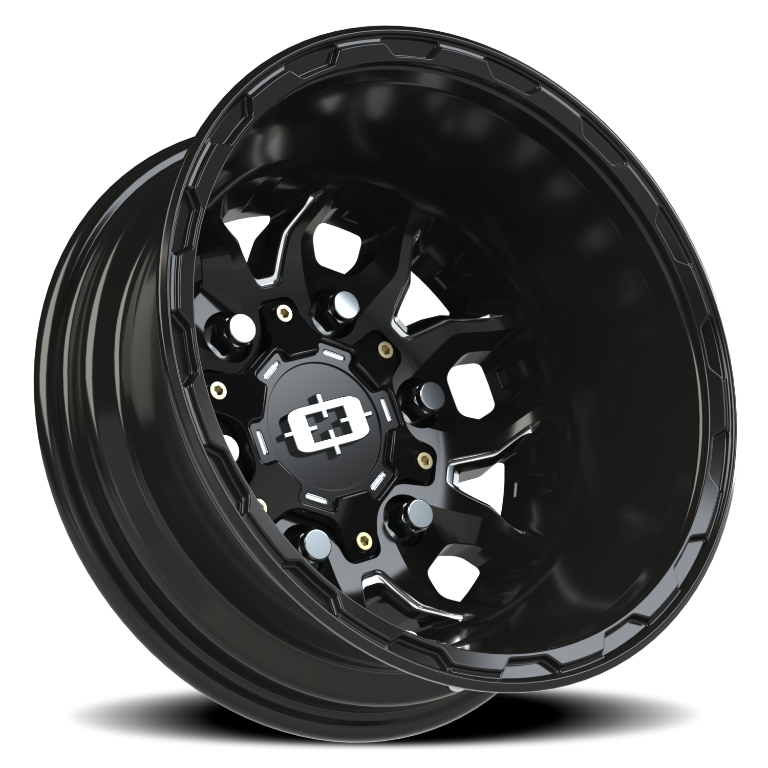 Vision Wheel 410 Gloss Black Milled Spoke 16x6 -130 6x180mm 138.8mm - Wheelwiz