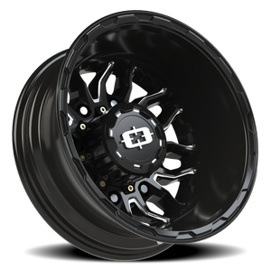 Vision Wheel 410 Gloss Black Milled Spoke 17x6.5 -143 8x210mm 154.2mm - Wheelwiz