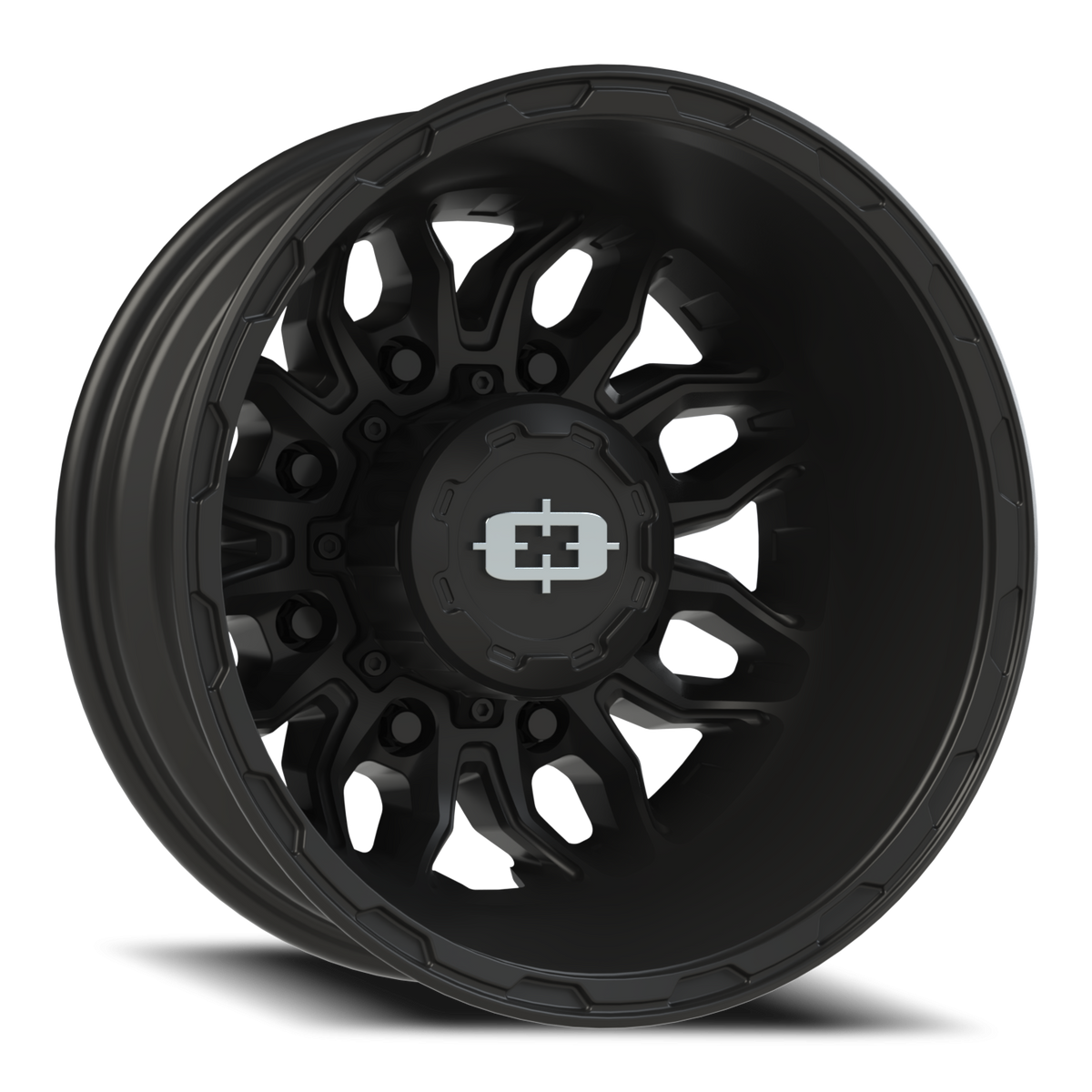 Vision Wheel 410 Satin Black 17x6.5 -143 8x165.1mm 125.2mm - Wheelwiz