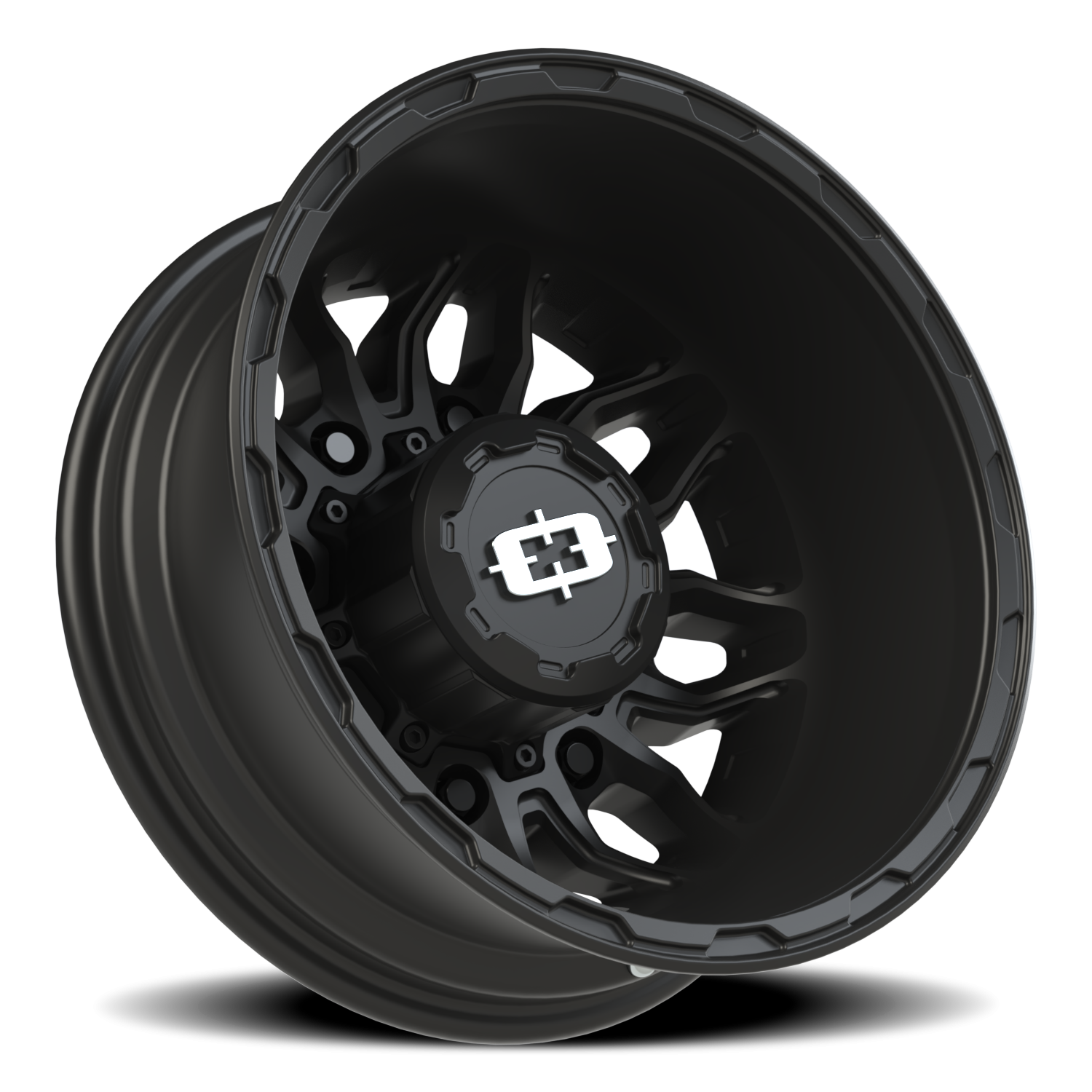 Vision Wheel 410 Satin Black 17x6.5 -143 8x165.1mm 125.2mm - Wheelwiz
