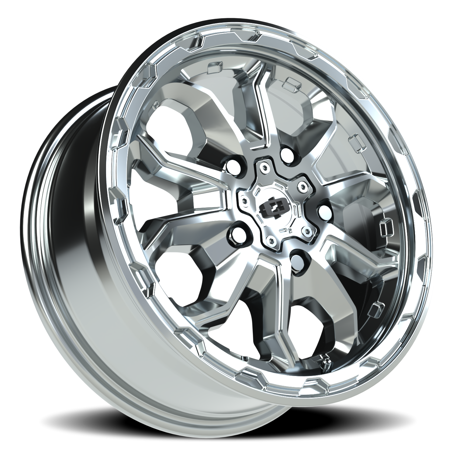 Vision Wheel 410 Chrome 16x6.5 +45 5x130mm 78.3mm - Wheelwiz