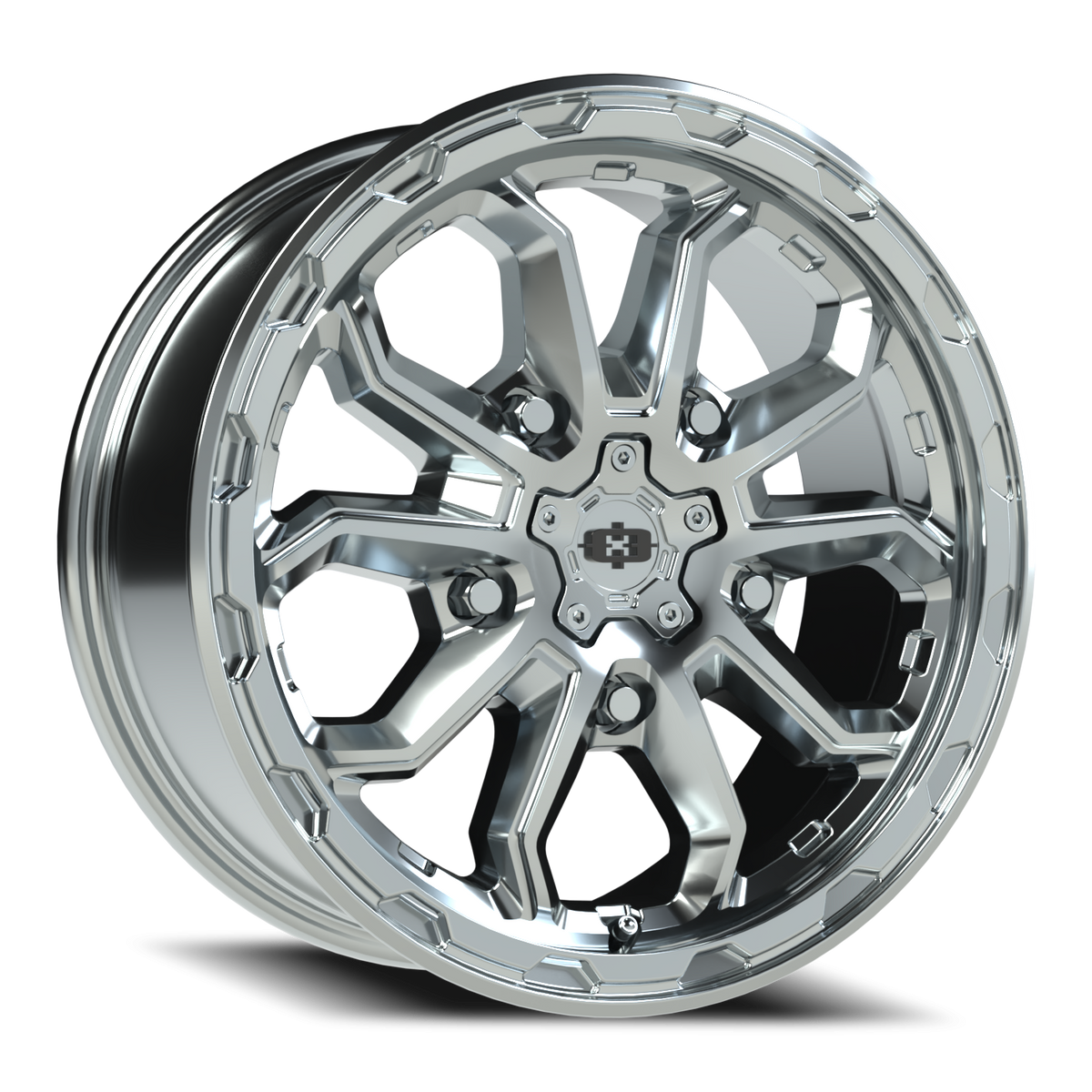Vision Wheel 410 Chrome 17x7.5 +45 5x160mm 65.1mm - Wheelwiz