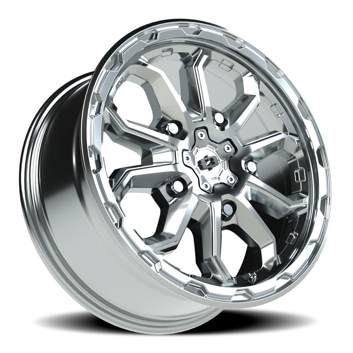 Vision Wheel 410 Chrome 17x7.5 +45 5x160mm 65.1mm - Wheelwiz