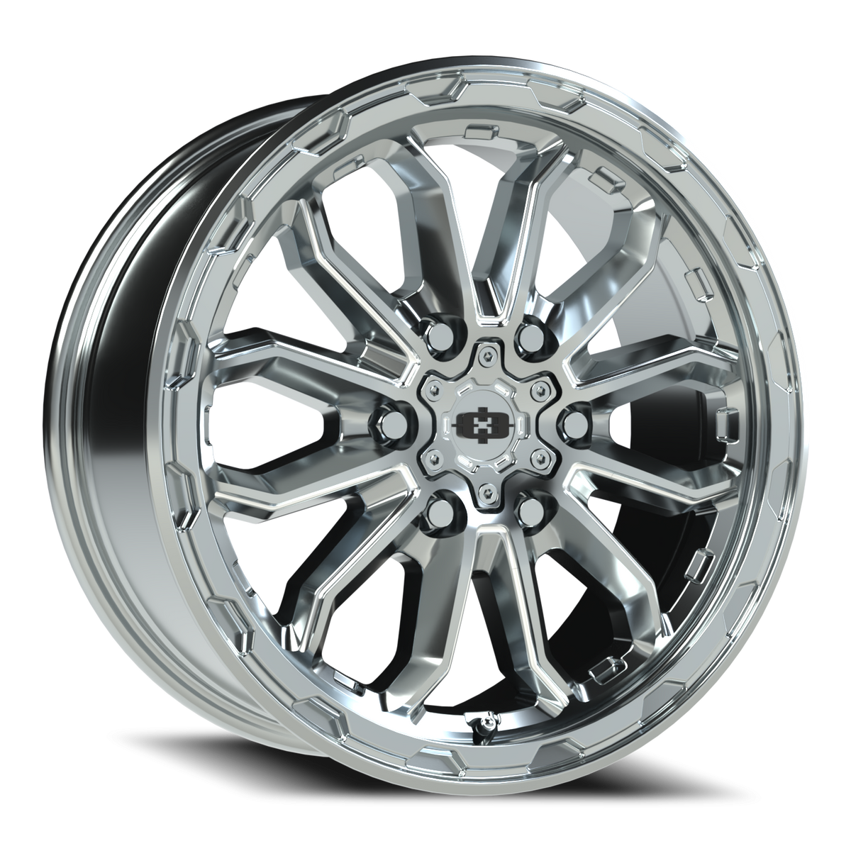 Vision Wheel 410 Chrome 17x7.5 +45 6x130mm 84mm - Wheelwiz
