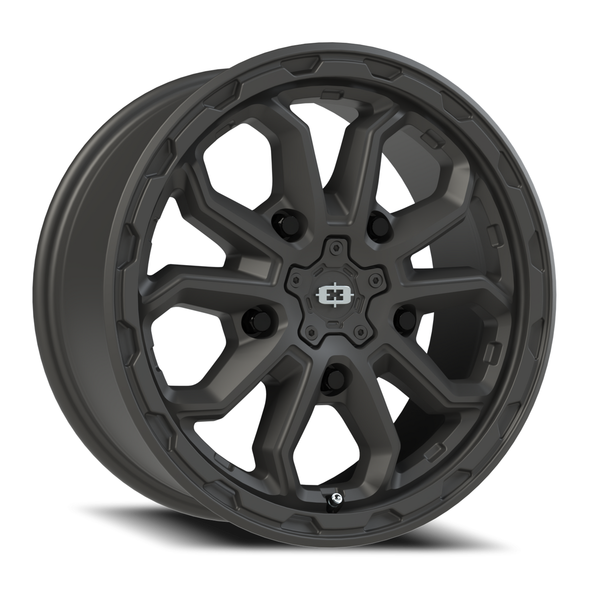 Vision Wheel 410 Satin Black 17x7.5 +45 5x160mm 65.1mm - Wheelwiz