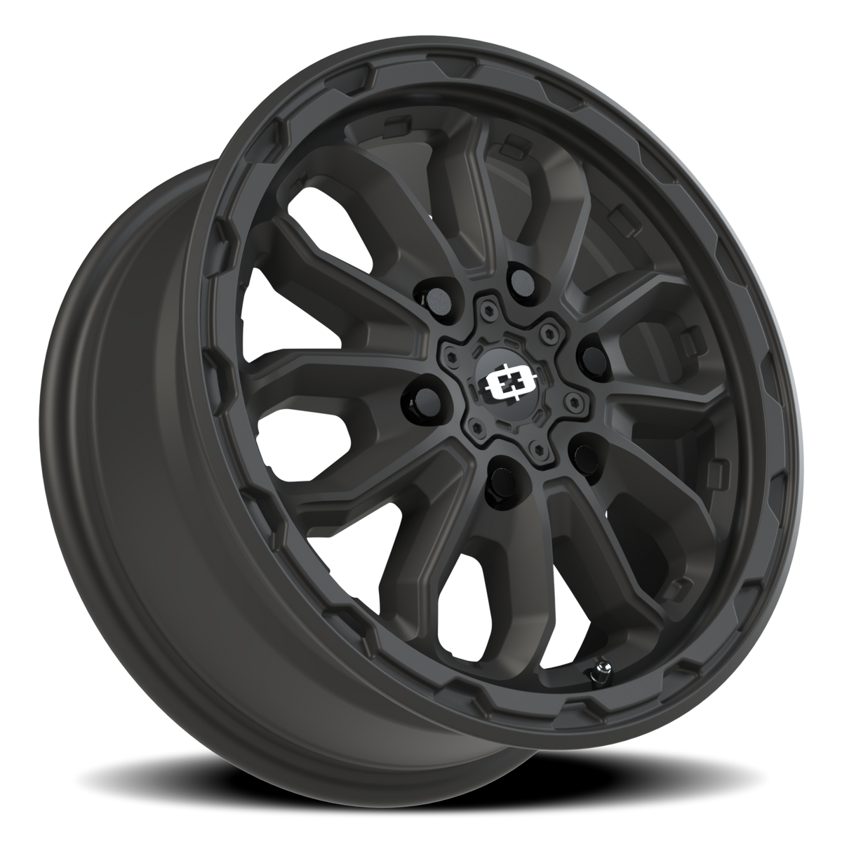 Vision Wheel 410 Satin Black 16x6.5 +45 6x130mm 84mm - Wheelwiz