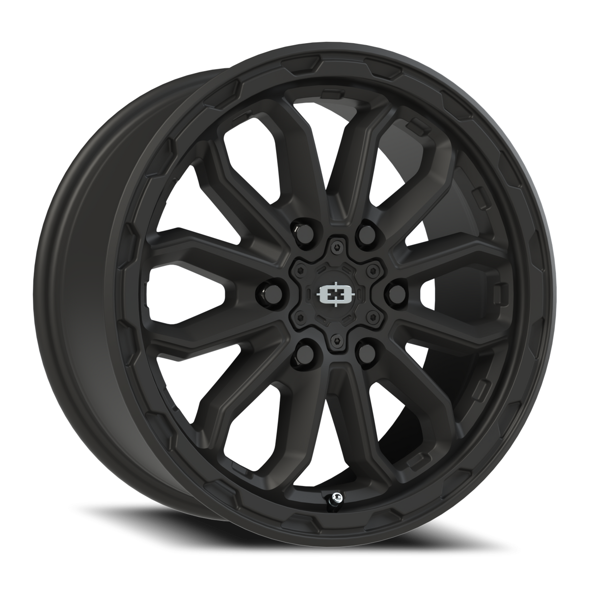 Vision Wheel 410 Satin Black 17x7.5 +45 6x130mm 84mm - Wheelwiz