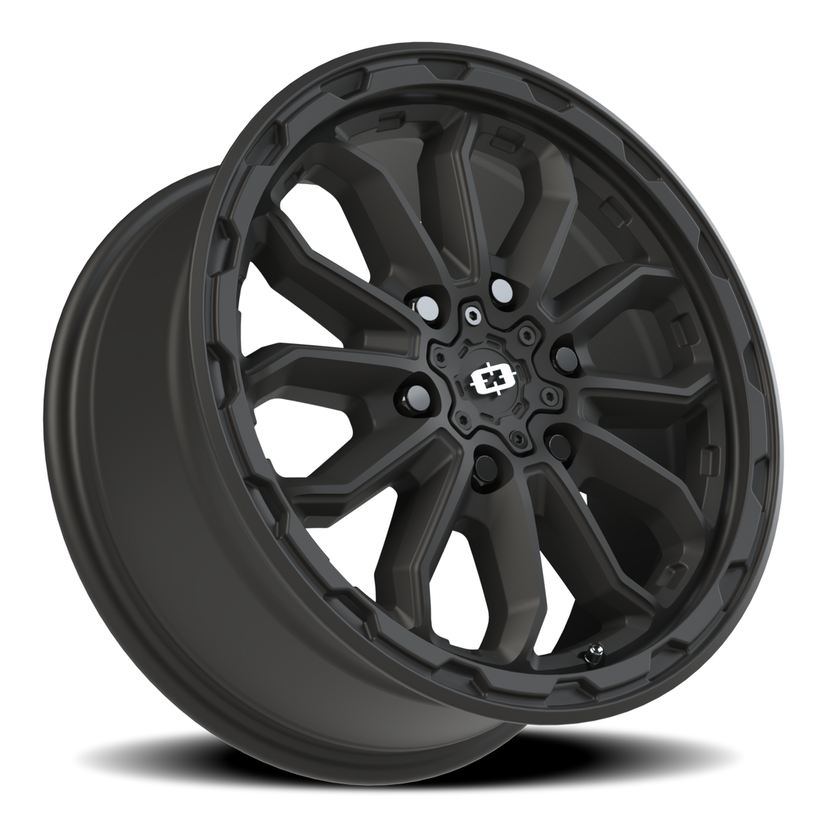 Vision Wheel 410 Satin Black 17x7.5 +45 6x130mm 84mm - Wheelwiz