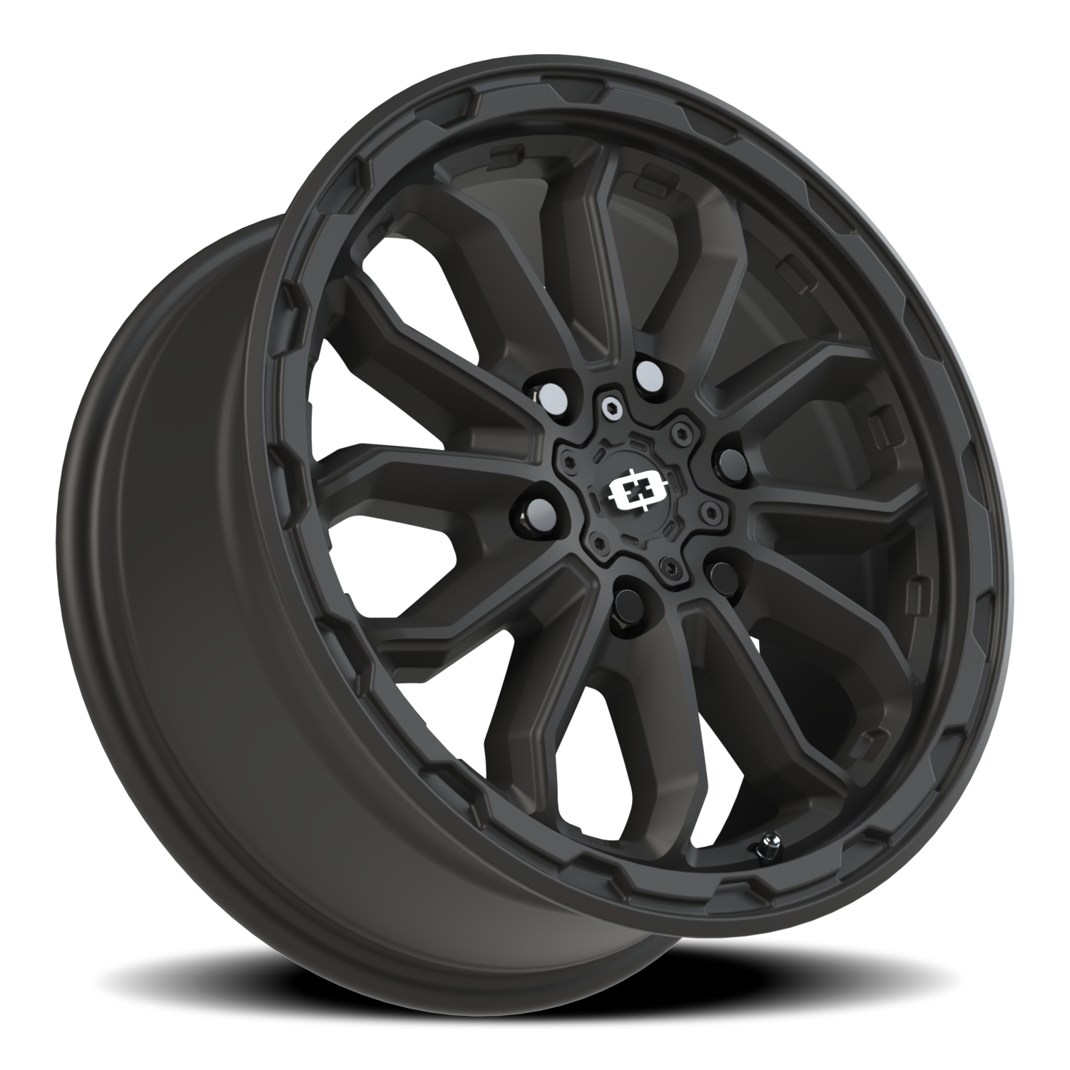 Vision Wheel 410 Satin Black 17x7.5 +45 6x130mm 84mm - Wheelwiz