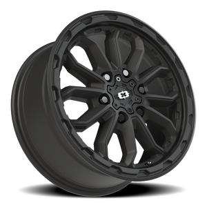 Vision Wheel 410 Satin Black 17x7.5 +45 6x130mm 84mm - Wheelwiz