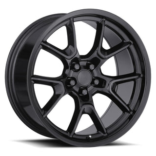 Factory Reproductions FR 66F Gloss Black 20x10 +22 5x115mm 71.5mm