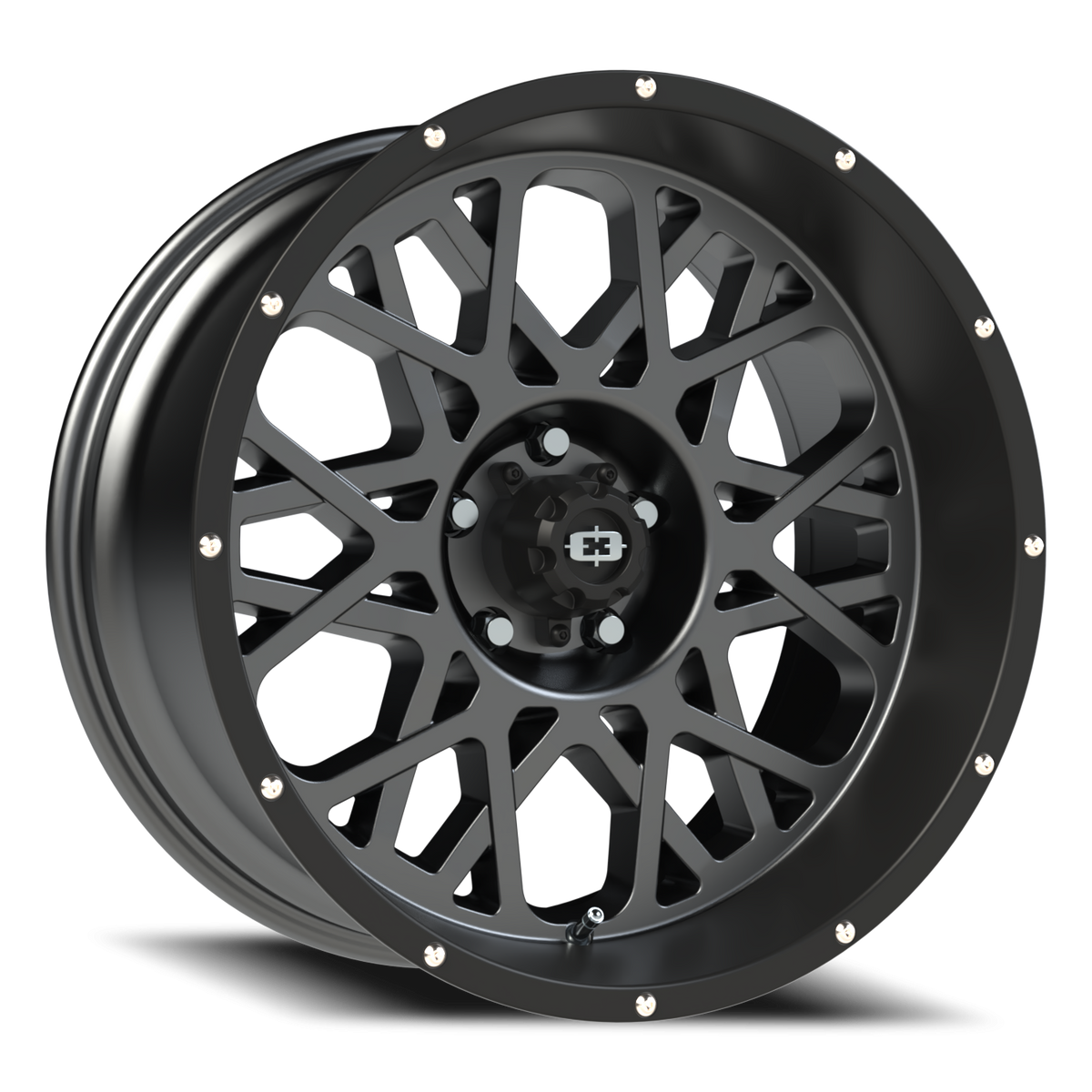Vision Wheel 412 Anthracite with Satin Black Lip 20x10 -25 5x127mm 78.1mm - Wheelwiz