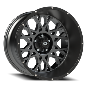 Vision Wheel 412 Anthracite with Satin Black Lip 20x12 -51 5x127mm 78.1mm - Wheelwiz